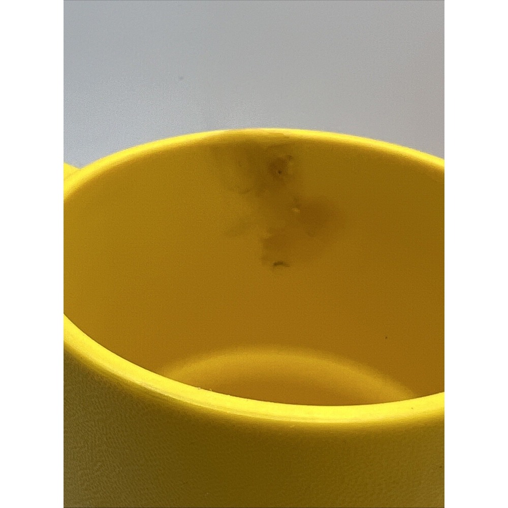 1970s Vintage TUPPERWARE Coffee Mugs Cup Orange‎ Green Yellow Set of 3 Stackable - Picture 6 of 6